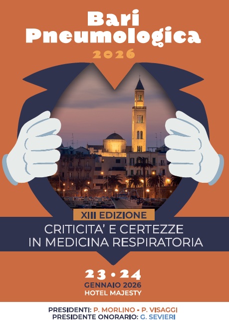 BARI PNEUMOLOGICA 2026. CRITICITA' E CERTEZZE IN MEDICINA RESPIRATORIA