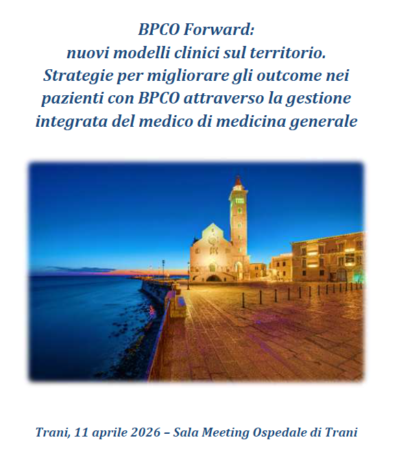 BPCO Forward: nuovi modelli clinici sul territorio. Strategie per migliorare gli outcome nei pazienti con BPCO attraverso la gestione integrata del medico di medicina generale