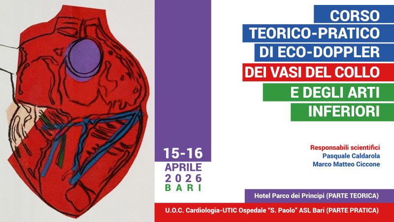 CORSO TEORICO-PRATICO DI ECO-DOPPLER DEI VASI DEL COLLO E DEGLI ARTI INFERIORI 2026
