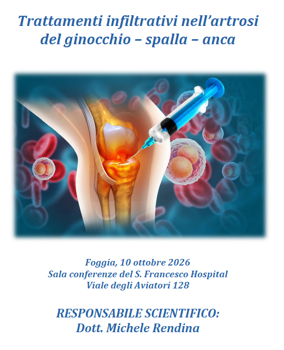 Trattamenti infiltrativi nell’artrosi del ginocchio – spalla – anca