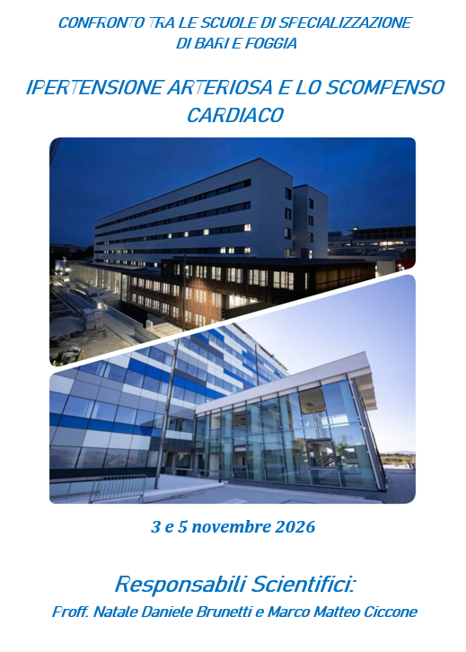 CONFRONTO TRA LE SCUOLE DI SPECIALIZZAZIONE DI BARI E FOGGIA IPERTENSIONE ARTERIOSA E LO SCOMPENSO CARDIACO